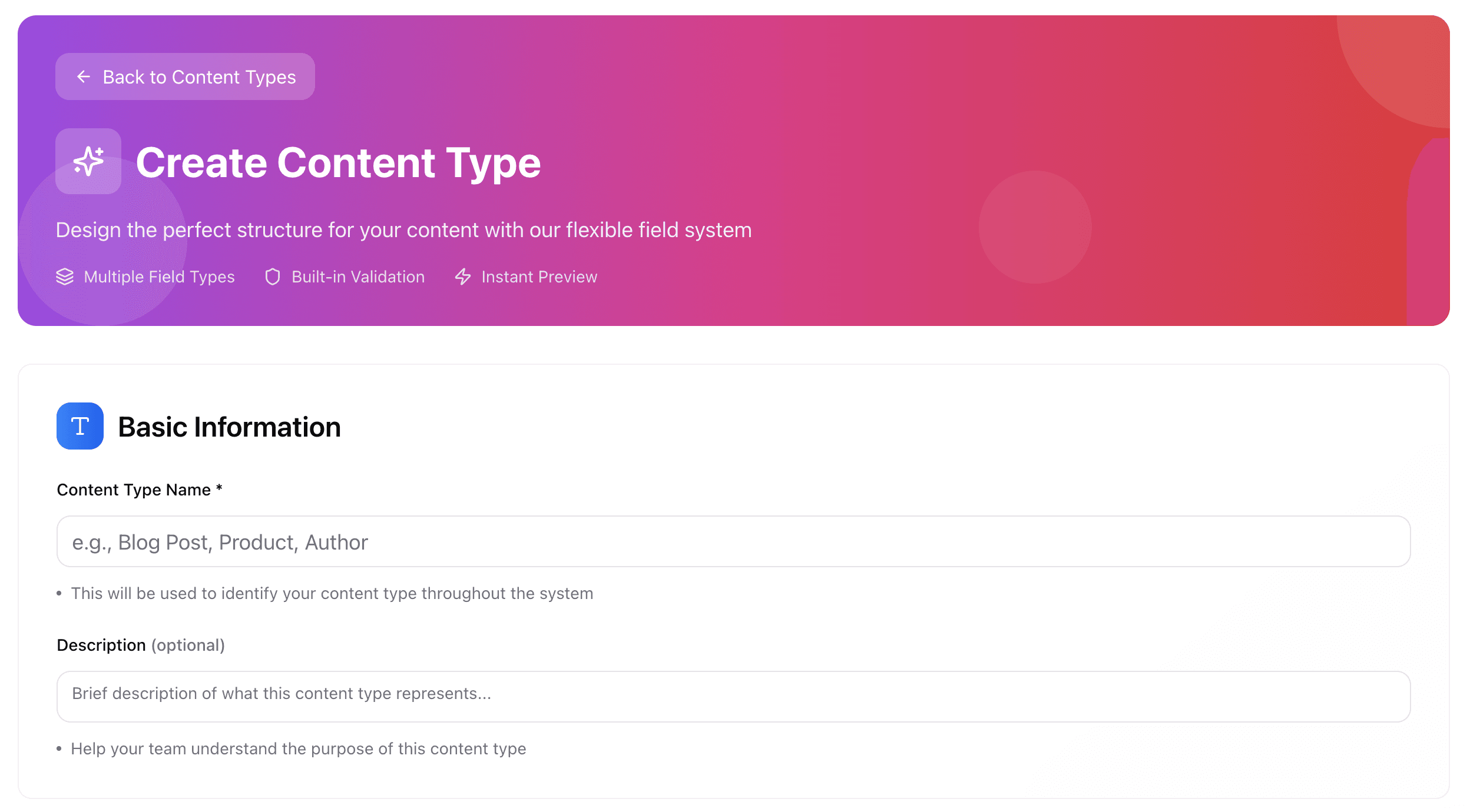 Create Content Type